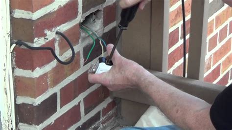 addict junction box|Running Power Cable through outside walls .